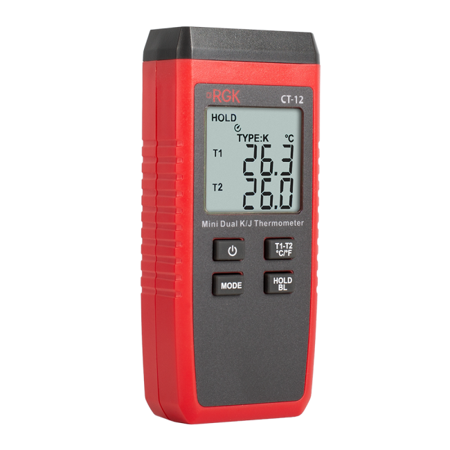 Термометр RGK CT-12 с погружным зондом температуры TR-10W и поверхностным зондом TR-10S с поверкой Термометр RGK CT-12 с погружным зондом температуры TR-10W и поверхностным зондом TR-10S с поверкой