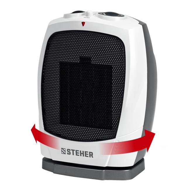 Тепловентилятор, металло-керамический нагревательный элемент, автоповорот SVK-2000T STEHER 2 кВт Тепловентилятор, металло-керамический нагревательный элемент, автоповорот SVK-2000T STEHER 2 кВт