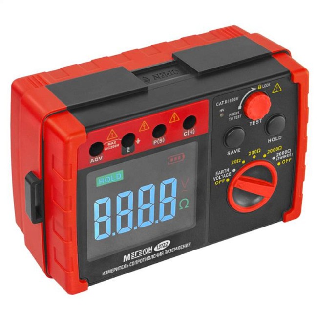 Измеритель сопротивления заземления (омметр) МЕГЕОН 13122 Измеритель сопротивления заземления (омметр) МЕГЕОН 13122