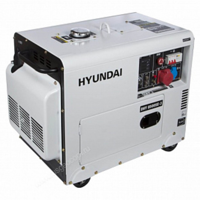 Дизельный генератор Hyundai DHY 8500SE-3