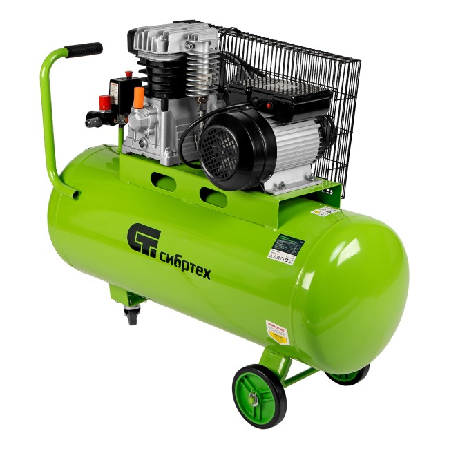 Компрессор воздушно-масляный КР-2200/100 ременной привод Сибртех Компрессор воздушно-масляный КР-2200/100 ременной привод Сибртех