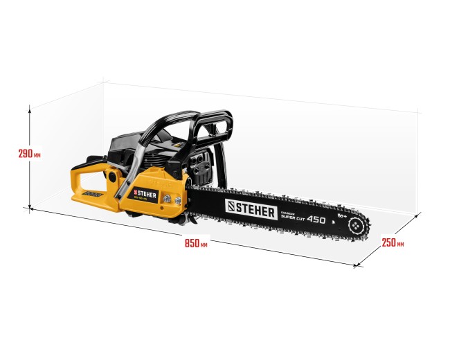 Бензопила BS-58-45, шина 45 см STEHER