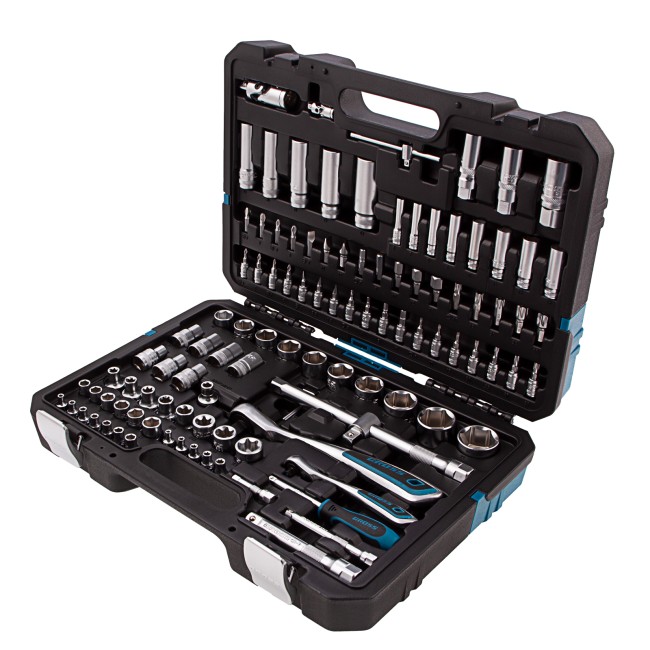 Набор инструментов 1/4", 1/2" CrV 109 предметов Gross Набор инструментов 1/4", 1/2" CrV 109 предметов Gross