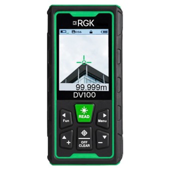 Лазерный дальномер с видоискателем RGK DV100 с калибровкой Лазерный дальномер с видоискателем RGK DV100 с калибровкой