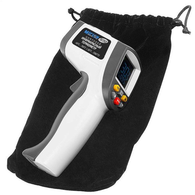 Инфракрасный измеритель температуры с цветным дисплеем МЕГЕОН 16750 Инфракрасный измеритель температуры с цветным дисплеем МЕГЕОН 16750