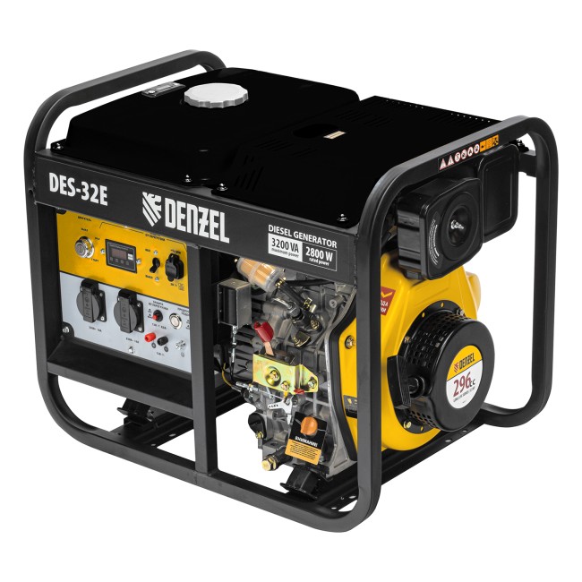 Генератор дизельный DES-32E, 3,2 кВт Denzel
