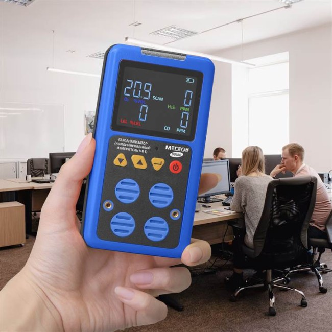 Газоанализатор (комбинированный измеритель 4 в 1) МЕГЕОН 08180 Газоанализатор (комбинированный измеритель 4 в 1) МЕГЕОН 08180