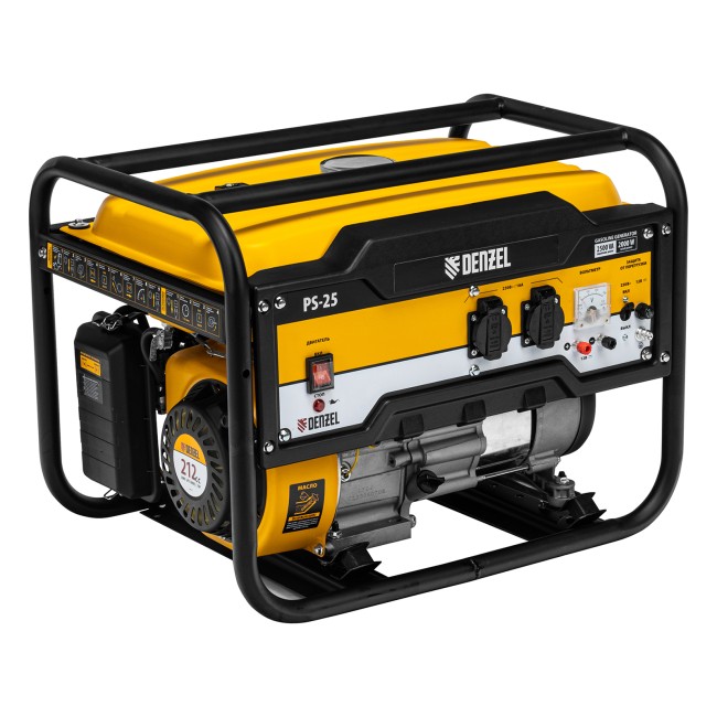 Генератор бензиновый PS 25, 2.5 кВт Denzel