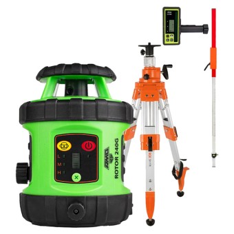 Комплект: ротационный нивелир AMO ROTOR 240G + штатив, рейка, приемник Комплект: ротационный нивелир AMO ROTOR 240G + штатив, рейка, приемник