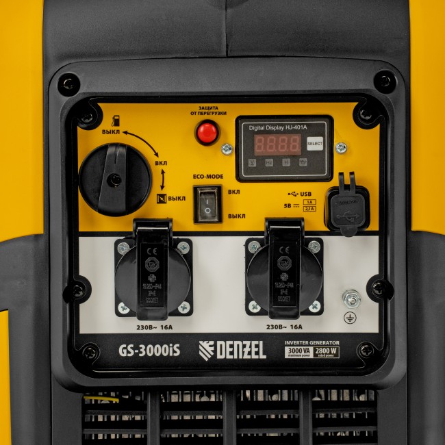 Генератор инверторный GS-3000iS Denzel 3,0 кВт