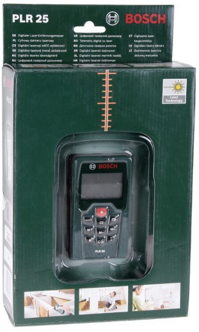 Лазерный дальномер BOSCH PLR 25 Лазерный дальномер BOSCH PLR 25