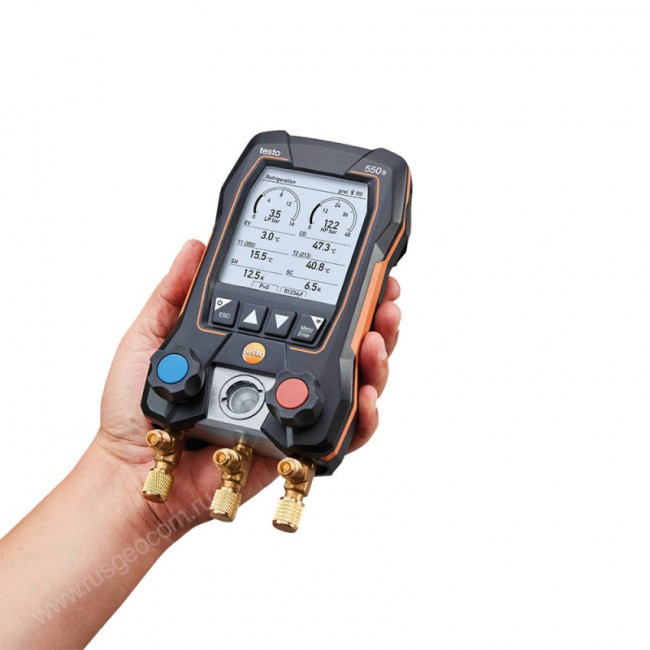 Цифровой манометрический коллектор Testo 550s комплект 2 в кейсе Цифровой манометрический коллектор Testo 550s комплект 2 в кейсе