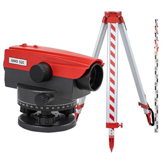 Комплект оптический нивелир AMO 32C + штатив AMO A45 + рейка AMO S5 Комплект оптический нивелир AMO 32C + штатив AMO A45 + рейка AMO S5