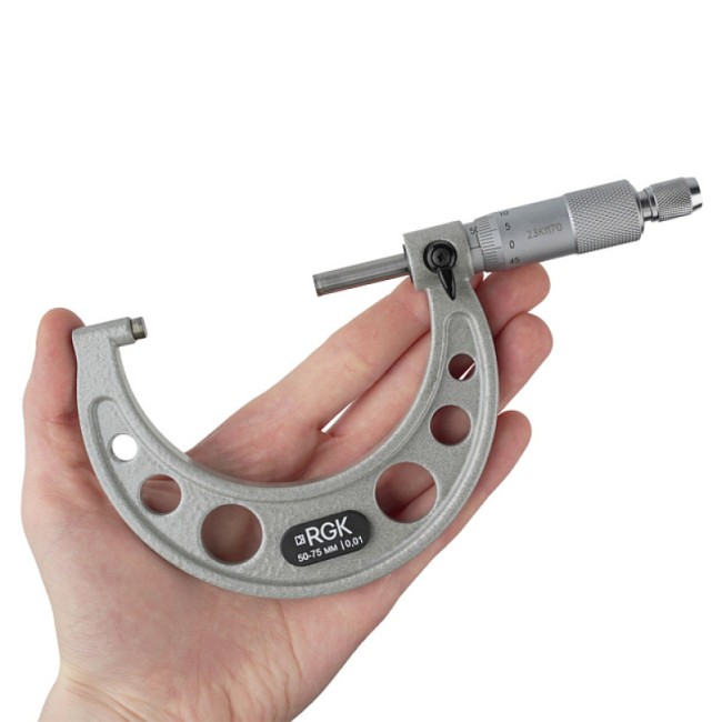 Микрометр RGK MPM-75 с калибровкой Микрометр RGK MPM-75 с калибровкой